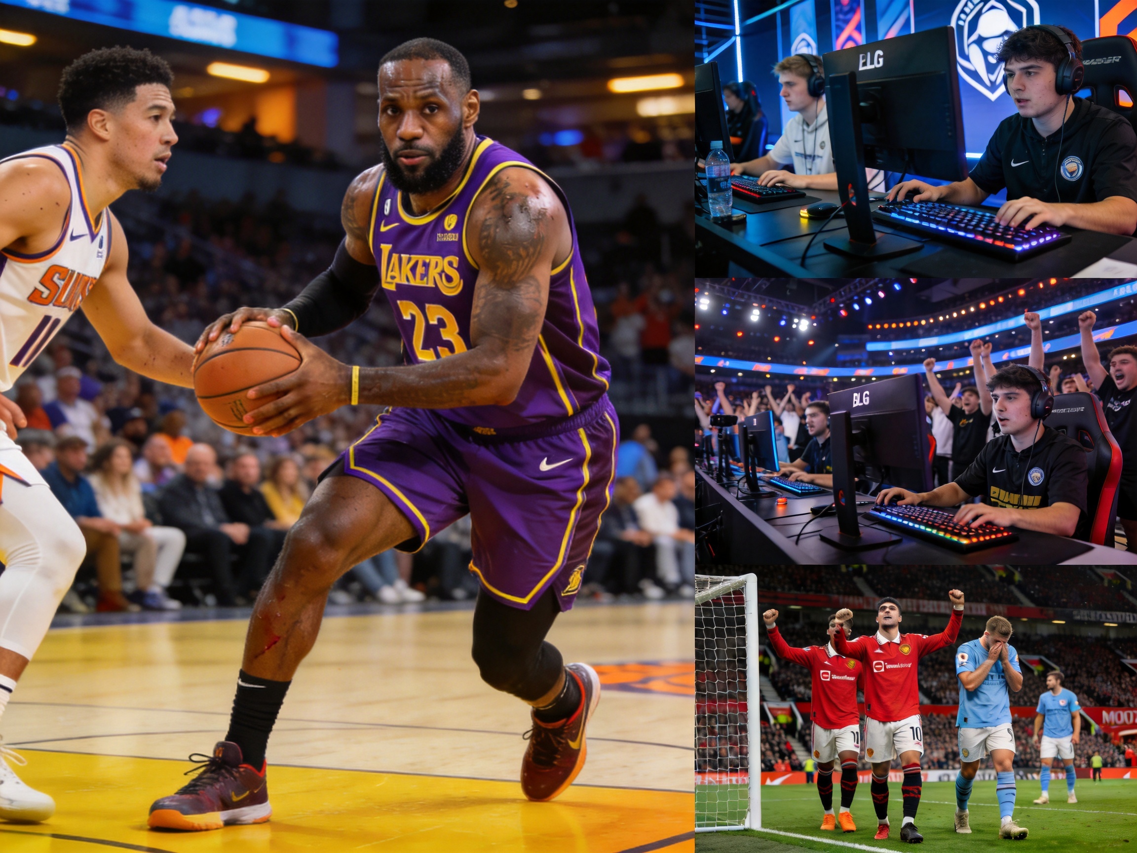NBA总决赛湖人vs太阳比赛画面星空电竞